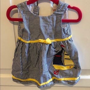 Toffee Apple preowned 9m sailboat dress